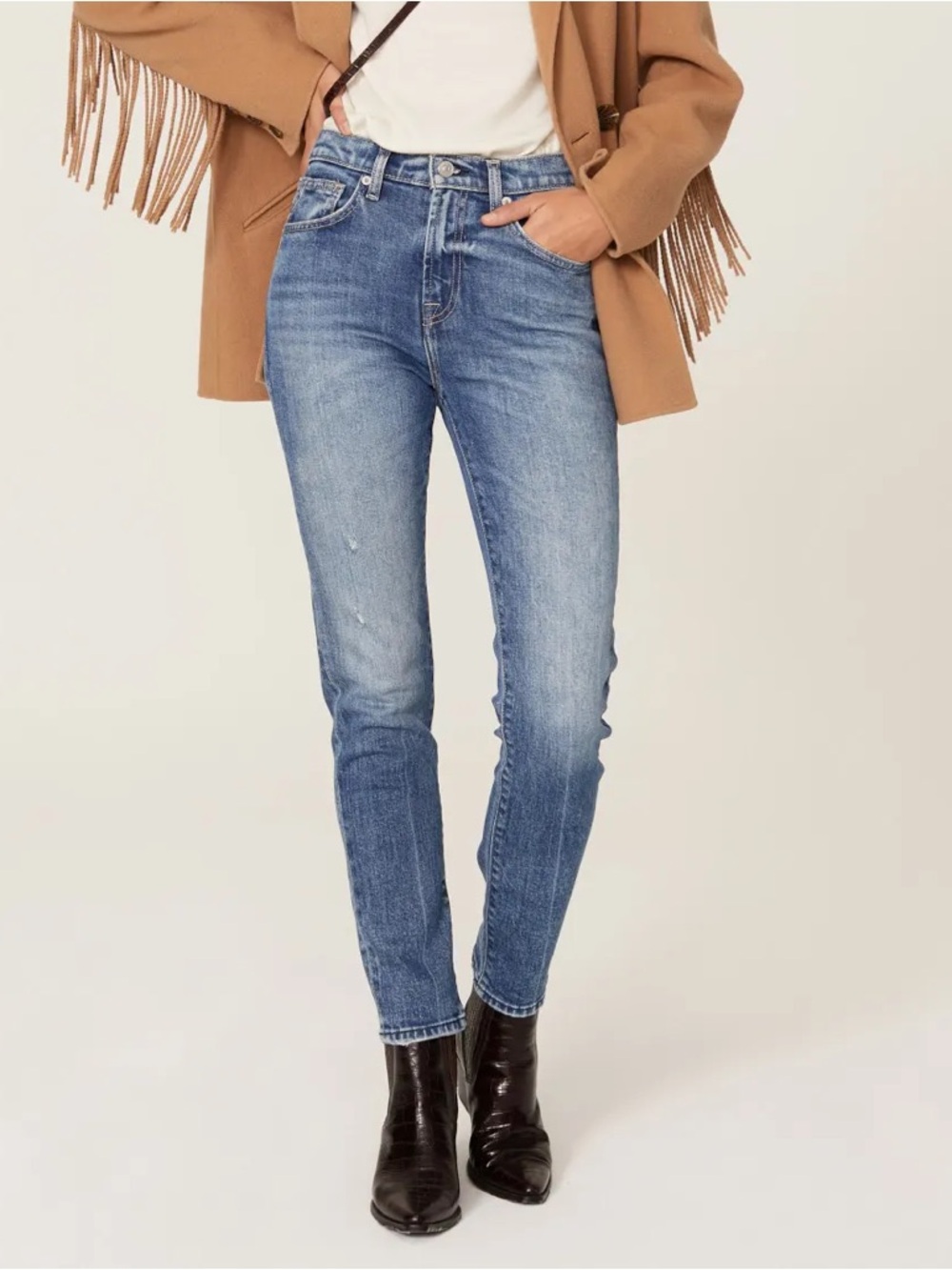 7 FOR ALL MANKIND Peggi Tapered Straight Leg Jeans